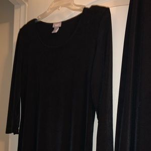 Like new Chico’s Travelers black knit set